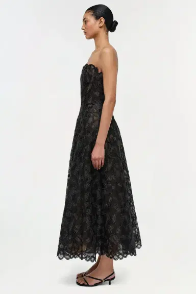 Simkhai Elvina Gilded Lace Midi Dress | Thumbnail 4 Simkhai Elvina Gilded Lace Midi Dress | Thumbnail 4