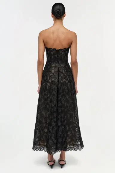 Simkhai Elvina Gilded Lace Midi Dress | Thumbnail 5 Simkhai Elvina Gilded Lace Midi Dress | Thumbnail 5