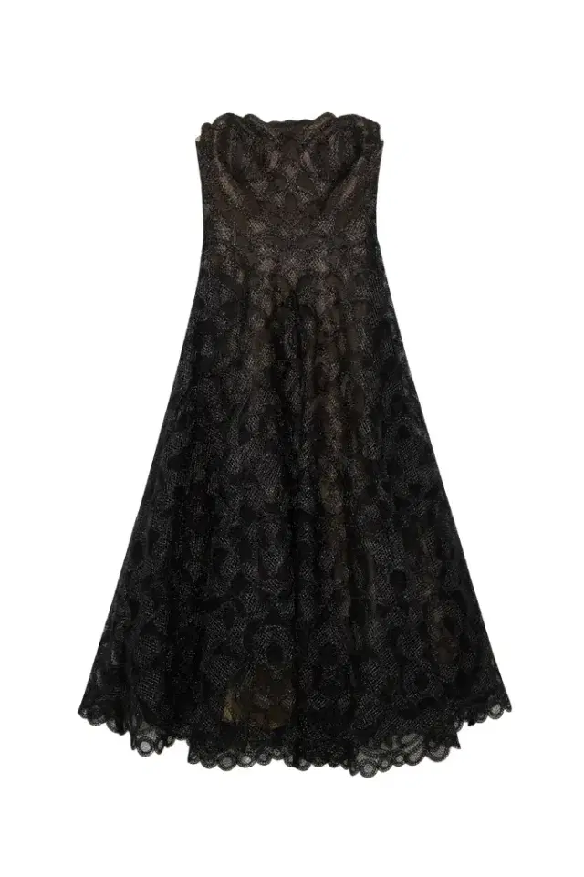 Elvina Gilded Lace Midi Dress Elvina Gilded Lace Midi Dress