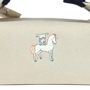 HERMÈS Hermes Bride A Brac Cabriole GM Gris Perle and Bleu Canvas Palladium Hardware | Thumbnail 7 HERMÈS Hermes Bride A Brac Cabriole GM Gris Perle and Bleu Canvas Palladium Hardware | Thumbnail 7
