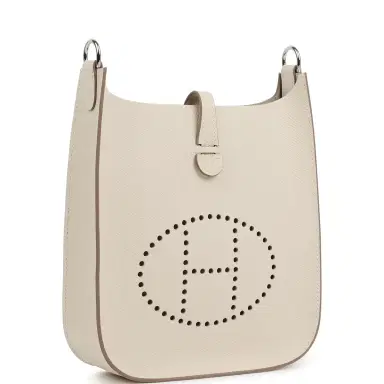 HERMÈS Hermes Evelyne Sellier TPM Craie Epsom Palladium Hardware | Thumbnail 2 HERMÈS Hermes Evelyne Sellier TPM Craie Epsom Palladium Hardware | Thumbnail 2
