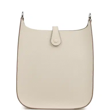 HERMÈS Hermes Evelyne Sellier TPM Craie Epsom Palladium Hardware | Thumbnail 4 HERMÈS Hermes Evelyne Sellier TPM Craie Epsom Palladium Hardware | Thumbnail 4