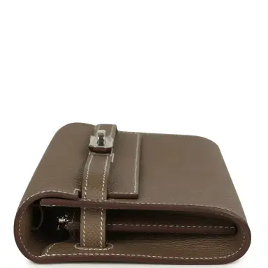 HERMÈS Hermes Kelly Wallet To Go Etoupe Epsom Palladium Hardware | Thumbnail 3 HERMÈS Hermes Kelly Wallet To Go Etoupe Epsom Palladium Hardware | Thumbnail 3