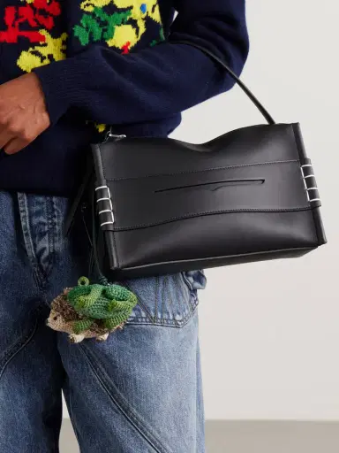 JW Anderson Frog Crocheted Cotton And Leather Bag Charm | Thumbnail 4 JW Anderson Frog Crocheted Cotton And Leather Bag Charm | Thumbnail 4