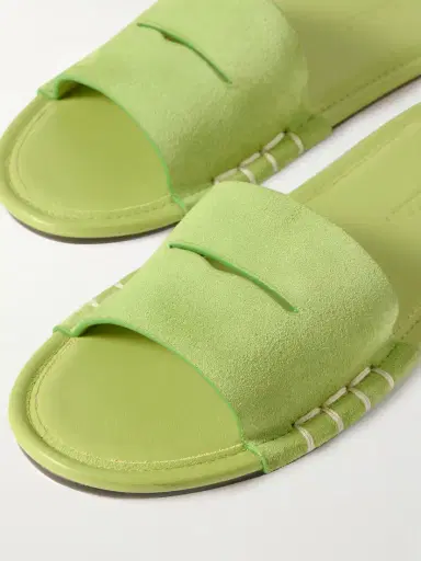 JW Anderson Loafer Whipstitched Suede Slides | Thumbnail 4 JW Anderson Loafer Whipstitched Suede Slides | Thumbnail 4