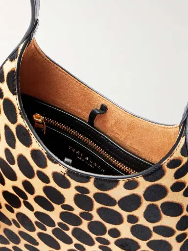 Tory Burch Pierced Embellished Leather-trimmed Leopard-print Calf Hair Shoulder Bag | Thumbnail 5 Tory Burch Pierced Embellished Leather-trimmed Leopard-print Calf Hair Shoulder Bag | Thumbnail 5