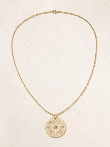 De Beers London Talisman Medal Large 18-karat Gold Diamond Necklace | Thumbnail 4 De Beers London Talisman Medal Large 18-karat Gold Diamond Necklace | Thumbnail 4