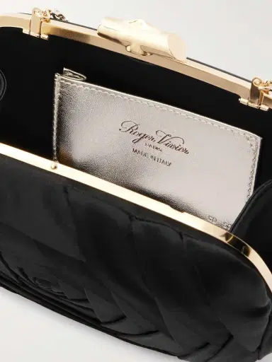 Roger Vivier Boite De Nuit Rose Embellished Satin Clutch | Thumbnail 5 Roger Vivier Boite De Nuit Rose Embellished Satin Clutch | Thumbnail 5