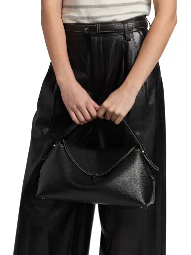 SIMKHAI Women's Kobie Leather Wide-Leg Pants - Black | Thumbnail 6 SIMKHAI Women's Kobie Leather Wide-Leg Pants - Black | Thumbnail 6