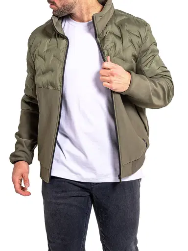 Maceoo Men's Ascension Bomber Jacket - Green | Thumbnail 3 Maceoo Men's Ascension Bomber Jacket - Green | Thumbnail 3