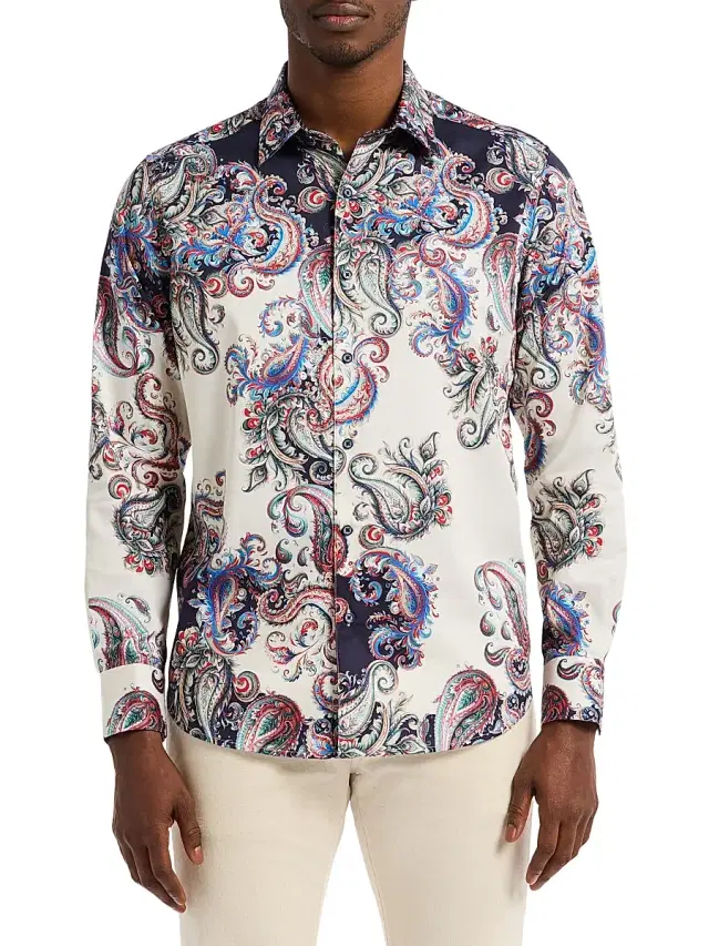 Men's Morningside Paisley Print Woven Shirt Men's Morningside Paisley Print Woven Shirt