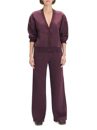 Favorite Daughter Women's The Cutesy Cotton V-Neck Crop Cardigan | Thumbnail 2 Favorite Daughter Women's The Cutesy Cotton V-Neck Crop Cardigan | Thumbnail 2
