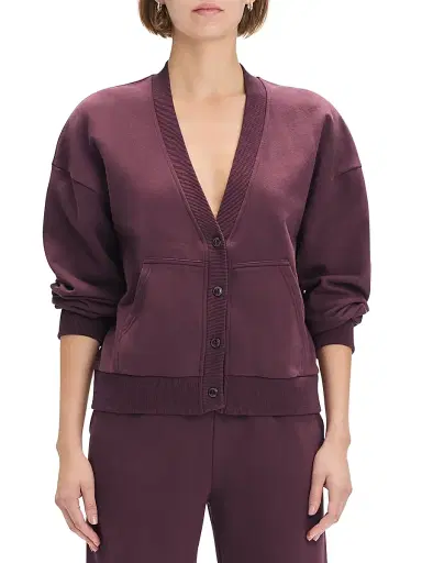 Favorite Daughter Women's The Cutesy Cotton V-Neck Crop Cardigan | Thumbnail 4 Favorite Daughter Women's The Cutesy Cotton V-Neck Crop Cardigan | Thumbnail 4