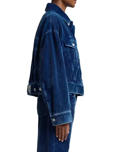 7 For All Mankind Women's Oli Cropped Trucker Jacket - Oxnard - Size Small | Thumbnail 5 7 For All Mankind Women's Oli Cropped Trucker Jacket - Oxnard - Size Small | Thumbnail 5
