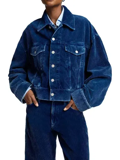 7 For All Mankind Women's Oli Cropped Trucker Jacket - Oxnard - Size Small | Thumbnail 6 7 For All Mankind Women's Oli Cropped Trucker Jacket - Oxnard - Size Small | Thumbnail 6