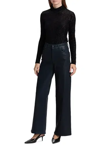 PAIGE Women's Ursula Leopard-Print Top - Black | Thumbnail 2 PAIGE Women's Ursula Leopard-Print Top - Black | Thumbnail 2