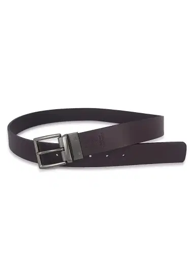 Vince Men's Pebble Leather Belt - Cacao Pebble Cacao Smooth | Thumbnail 2 Vince Men's Pebble Leather Belt - Cacao Pebble Cacao Smooth | Thumbnail 2