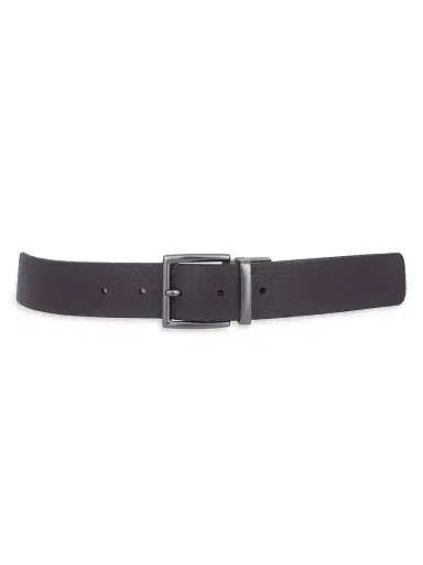 Vince Men's Pebble Leather Belt - Cacao Pebble Cacao Smooth | Thumbnail 5 Vince Men's Pebble Leather Belt - Cacao Pebble Cacao Smooth | Thumbnail 5