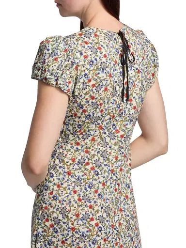 DÔEN Women's Rhodia Floral Cotton Midi-Dress - Creme Prairie De Montagne | Thumbnail 6 DÔEN Women's Rhodia Floral Cotton Midi-Dress - Creme Prairie De Montagne | Thumbnail 6