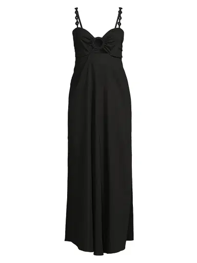 Peixoto Women's Kenny Cut-Out Cotton Maxi Dress - Black - Size Large | Thumbnail 1 Peixoto Women's Kenny Cut-Out Cotton Maxi Dress - Black - Size Large | Thumbnail 1