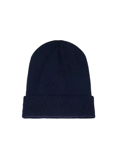 Moose Knuckles Men's Neige Wool Beanie - Navy | Thumbnail 3 Moose Knuckles Men's Neige Wool Beanie - Navy | Thumbnail 3