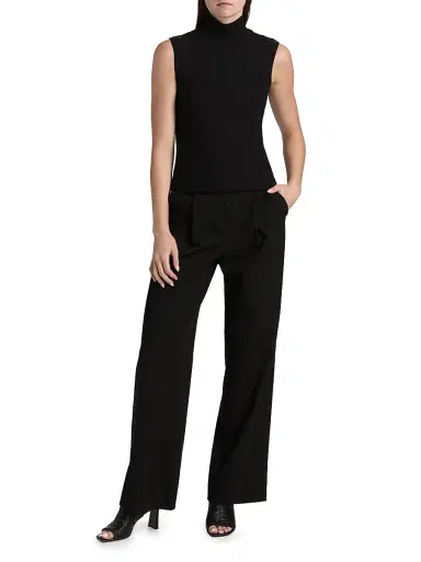 LESET Women's Lauren Sleeveless Turtleneck Top - Black - Size XL | Thumbnail 2 LESET Women's Lauren Sleeveless Turtleneck Top - Black - Size XL | Thumbnail 2