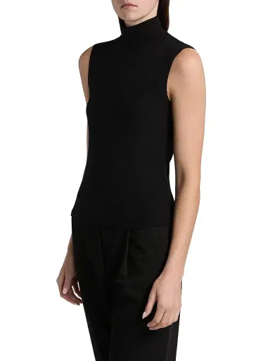 LESET Women's Lauren Sleeveless Turtleneck Top - Black - Size XL | Thumbnail 4 LESET Women's Lauren Sleeveless Turtleneck Top - Black - Size XL | Thumbnail 4