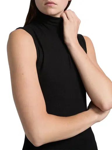 LESET Women's Lauren Sleeveless Turtleneck Top - Black - Size XL | Thumbnail 6 LESET Women's Lauren Sleeveless Turtleneck Top - Black - Size XL | Thumbnail 6