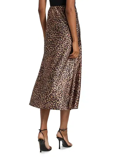 Toccin Women's Viv Leopard-Print Satin Maxi Slip Skirt - Leopard | Thumbnail 5 Toccin Women's Viv Leopard-Print Satin Maxi Slip Skirt - Leopard | Thumbnail 5