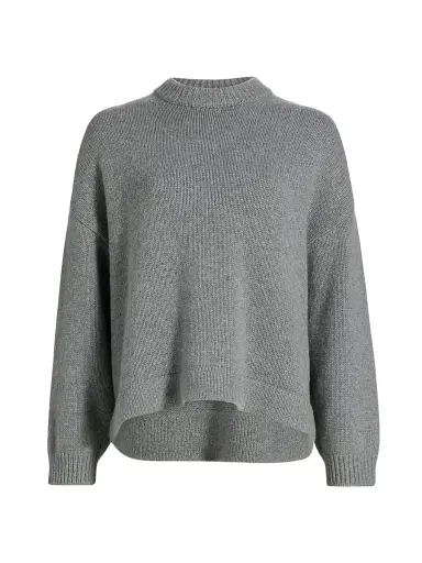 Proenza Schouler Women's Ruthi Chunky Cashmere Sweater - Grey Melange | Thumbnail 1 Proenza Schouler Women's Ruthi Chunky Cashmere Sweater - Grey Melange | Thumbnail 1