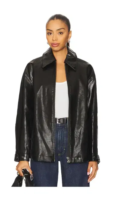 Free People x We The Free Sloane Faux Leather Jacket In | Thumbnail 1 Free People x We The Free Sloane Faux Leather Jacket In | Thumbnail 1