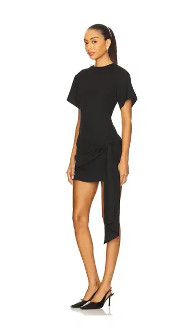 superdown Kirana Wrap Front Dress In Black | Thumbnail 2 superdown Kirana Wrap Front Dress In Black | Thumbnail 2