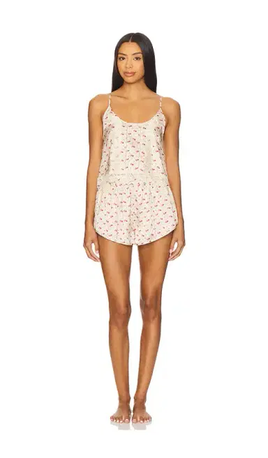 Free People x Intimately Midnight Muse Printed Set In Sand Combo | Thumbnail 1 Free People x Intimately Midnight Muse Printed Set In Sand Combo | Thumbnail 1
