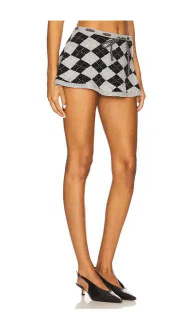 GUIZIO Agnes Argyle Skirt | Thumbnail 2 GUIZIO Agnes Argyle Skirt | Thumbnail 2