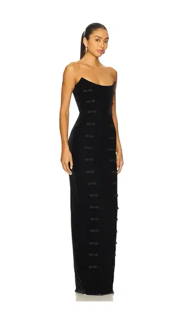 Sau Lee Vesper Velvet Gown | Thumbnail 2 Sau Lee Vesper Velvet Gown | Thumbnail 2