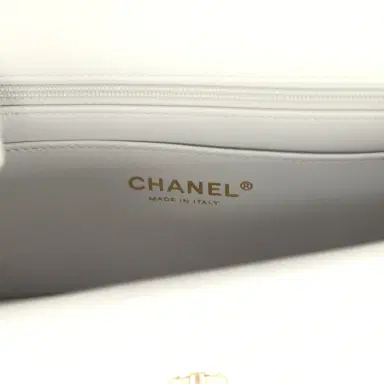 Chanel Chanel Mini Rectangular Flap Bag with Top Handle Light Grey Lambskin Light Gold Hardware | Thumbnail 9 Chanel Chanel Mini Rectangular Flap Bag with Top Handle Light Grey Lambskin Light Gold Hardware | Thumbnail 9