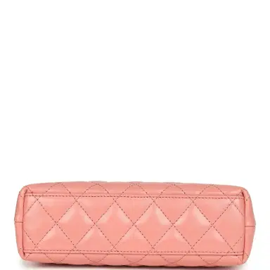 Chanel Chanel Small Kelly Shopper Coral Shiny Aged Calfskin Brushed Gold Hardware | Thumbnail 6 Chanel Chanel Small Kelly Shopper Coral Shiny Aged Calfskin Brushed Gold Hardware | Thumbnail 6