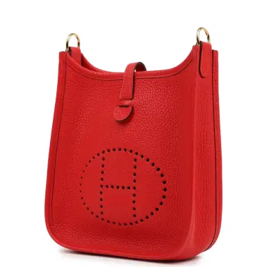 HERMÈS Hermes Evelyne TPM Rouge De Couer Clemence Gold Hardware | Thumbnail 5 HERMÈS Hermes Evelyne TPM Rouge De Couer Clemence Gold Hardware | Thumbnail 5