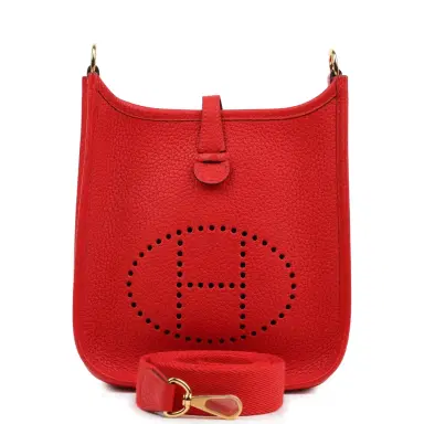 HERMÈS Hermes Evelyne TPM Rouge De Couer Clemence Gold Hardware | Thumbnail 1 HERMÈS Hermes Evelyne TPM Rouge De Couer Clemence Gold Hardware | Thumbnail 1