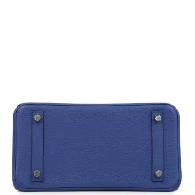 HERMÈS Pre-owned Hermes Birkin 25 Bleu Electric Togo Palladium Hardware | Thumbnail 6 HERMÈS Pre-owned Hermes Birkin 25 Bleu Electric Togo Palladium Hardware | Thumbnail 6