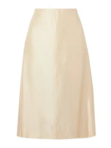Khaite Nania Satin-twill Midi Skirt | Thumbnail 1 Khaite Nania Satin-twill Midi Skirt | Thumbnail 1