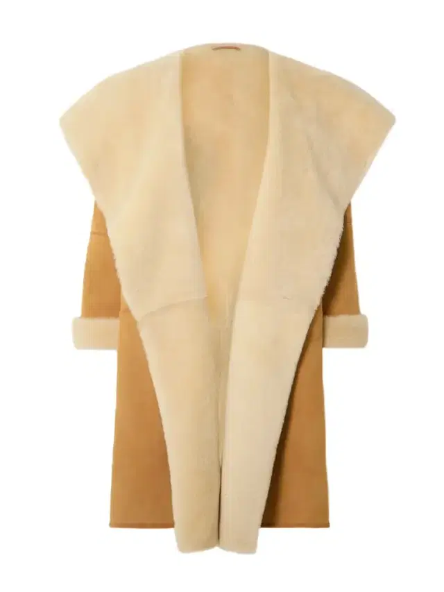 Draped Shearling Coat Draped Shearling Coat