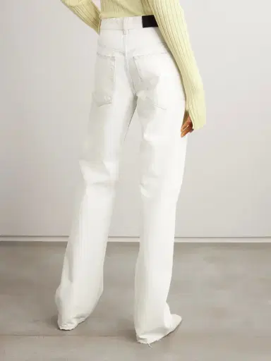 Calvin Klein Collection Distressed Mid-rise Straight-leg Jeans | Thumbnail 4 Calvin Klein Collection Distressed Mid-rise Straight-leg Jeans | Thumbnail 4