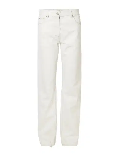 Calvin Klein Collection Distressed Mid-rise Straight-leg Jeans | Thumbnail 1 Calvin Klein Collection Distressed Mid-rise Straight-leg Jeans | Thumbnail 1