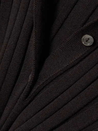 Calvin Klein Collection Amber Ribbed Wool Polo Sweater | Thumbnail 5 Calvin Klein Collection Amber Ribbed Wool Polo Sweater | Thumbnail 5