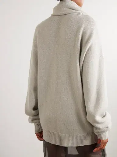 Calvin Klein Collection Mia Scarf-detailed Cashmere Sweater | Thumbnail 3 Calvin Klein Collection Mia Scarf-detailed Cashmere Sweater | Thumbnail 3