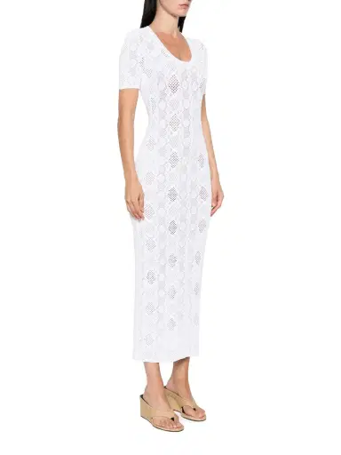 Alaïa Python Lace Knit Dress | Thumbnail 3 Alaïa Python Lace Knit Dress | Thumbnail 3