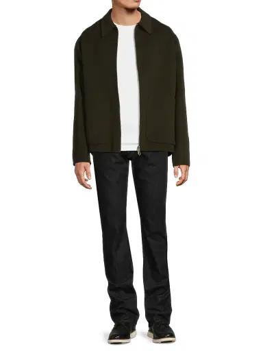 Paltò Men's Dante Wool Zip-Front Jacket - Bottle Green | Thumbnail 2 Paltò Men's Dante Wool Zip-Front Jacket - Bottle Green | Thumbnail 2