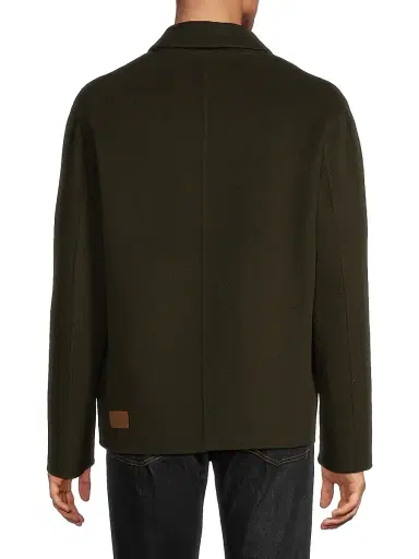 Paltò Men's Dante Wool Zip-Front Jacket - Bottle Green | Thumbnail 5 Paltò Men's Dante Wool Zip-Front Jacket - Bottle Green | Thumbnail 5