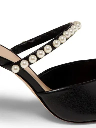 22élevé Women's 85MM Embellished Leather Mules | Thumbnail 5 22élevé Women's 85MM Embellished Leather Mules | Thumbnail 5